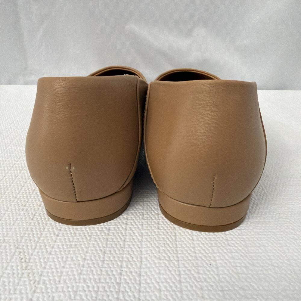 Nisolo Fina Pointed Toe Flat Shoes Womens Size 9.5 Almond Minimalist - Picture 4 of 10